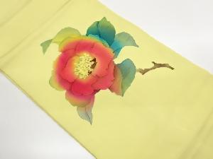 作家物　塩瀬花葉模様名古屋帯